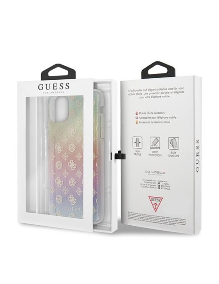 Guess Iridescent 4G Peony dėklas, skirtas iPhone 11 Pro Max - įvairiaspalvis