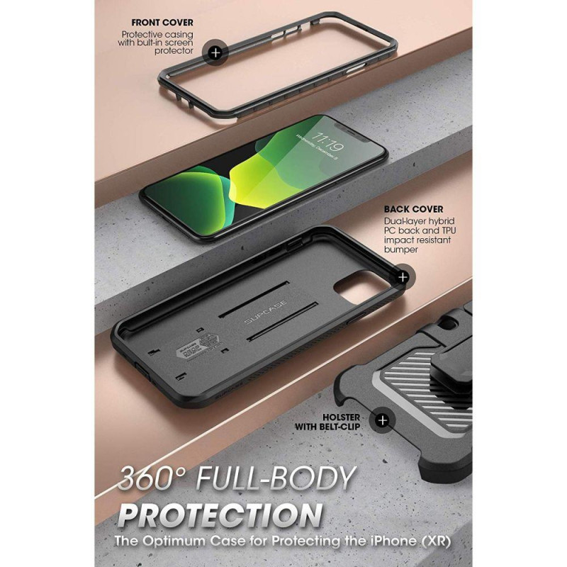 Supcase Unicorn Beetle Pro dėklas iPhone 11 - juodas