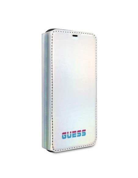 Guess Iridescent dėklas iPhone 11 Pro - sidabrinis