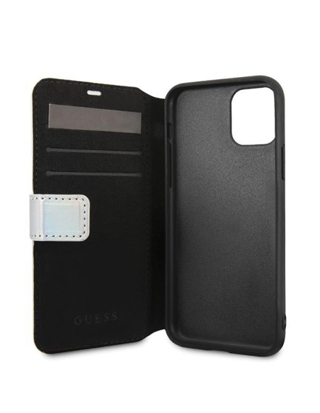 Guess Iridescent dėklas iPhone 11 Pro Max - sidabrinis Guess Iridescent dėklas iPhone 11 Pro Max - sidabrinis