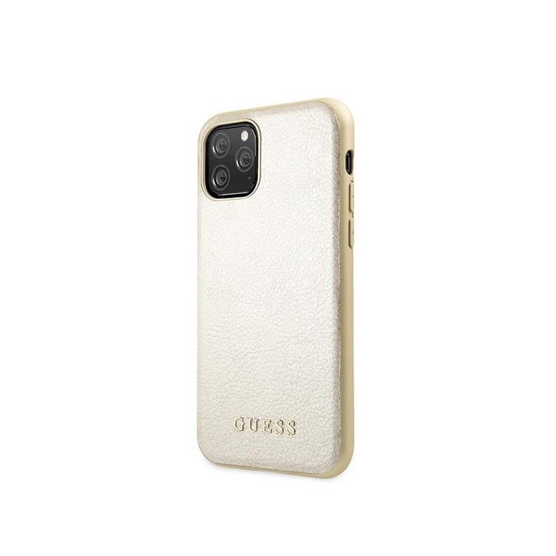 Guess Iridescent dėklas iPhone 11 Pro - auksinis