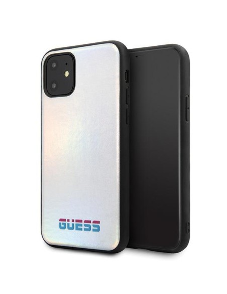 Guess Iridescent dėklas iPhone 11 Pro Max - sidabrinis Guess Iridescent dėklas iPhone 11 Pro Max - sidabrinis