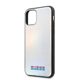 Guess Iridescent dėklas iPhone 11 Pro Max - sidabrinis
