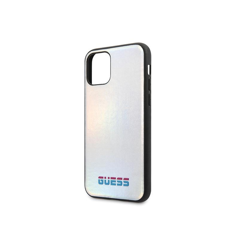 Guess Iridescent dėklas iPhone 11 Pro Max - sidabrinis