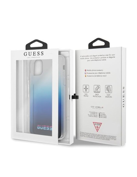Guess California dėklas, skirtas iPhone 11 Pro Max – mėlynas Guess California dėklas, skirtas iPhone 11 Pro Max – mėlynas