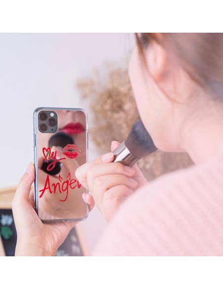Kingxbar Angel veidrodžio dėklas dekoruotas originaliais Swarovski kristalais iPhone 11 Pro Max veidrodis skaidrus Kingxbar Angel veidrodžio dėklas dekoruotas originaliais Swarovski kristalais iPhone 11 Pro Max veidrodis skaidrus