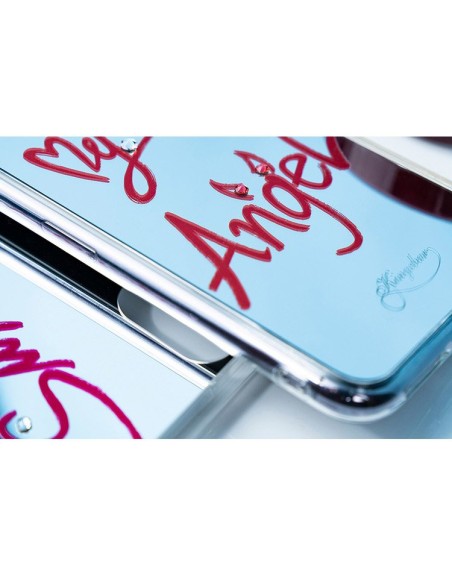 Kingxbar Angel veidrodžio dėklas dekoruotas originaliais Swarovski kristalais iPhone 11 Pro Max veidrodis skaidrus Kingxbar Angel veidrodžio dėklas dekoruotas originaliais Swarovski kristalais iPhone 11 Pro Max veidrodis skaidrus