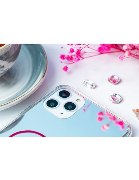 Kingxbar Angel veidrodžio dėklas dekoruotas originaliais Swarovski kristalais iPhone 11 Pro Max veidrodis skaidrus Kingxbar Angel veidrodžio dėklas dekoruotas originaliais Swarovski kristalais iPhone 11 Pro Max veidrodis skaidrus