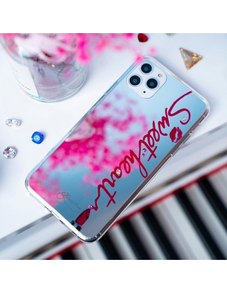 Kingxbar Angel veidrodžio dėklas dekoruotas originaliais Swarovski kristalais iPhone 11 Pro Max veidrodis skaidrus Kingxbar Angel veidrodžio dėklas dekoruotas originaliais Swarovski kristalais iPhone 11 Pro Max veidrodis skaidrus