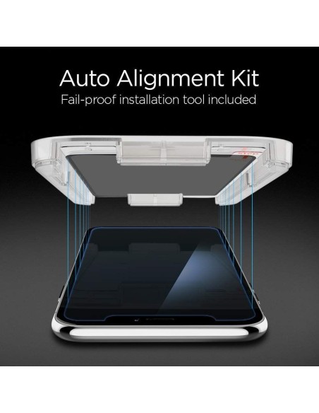 Spigen Glas.tR EZ Fit Privacy grūdintas stiklas, skirtas iPhone 11 / XR Spigen Glas.tR EZ Fit Privacy grūdintas stiklas, skirtas iPhone 11 / XR