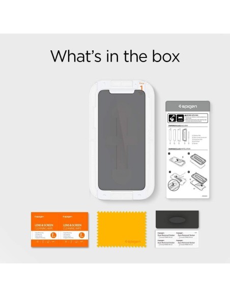 Spigen Glas.tR EZ Fit Privacy grūdintas stiklas, skirtas iPhone 11 / XR Spigen Glas.tR EZ Fit Privacy grūdintas stiklas, skirtas iPhone 11 / XR