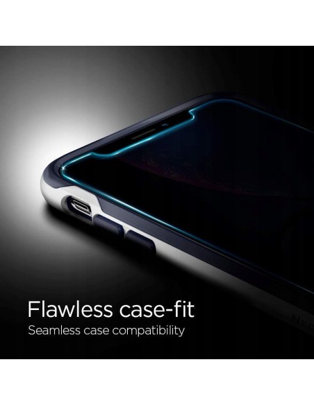 Spigen Glas.tR EZ Fit Privacy grūdintas stiklas, skirtas iPhone 11 / XR Spigen Glas.tR EZ Fit Privacy grūdintas stiklas, skirtas iPhone 11 / XR