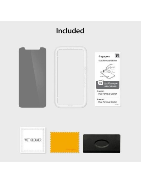 Spigen Glas.tR EZ Fit Privacy grūdintas stiklas, skirtas iPhone 11 / XR Spigen Glas.tR EZ Fit Privacy grūdintas stiklas, skirtas iPhone 11 / XR