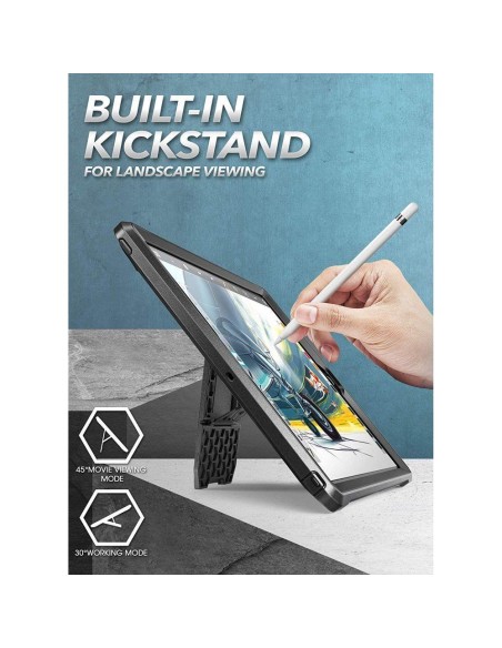 Supcase Unicorn Beetle Pro dėklas iPad 10.2& 39 & 39 2019 / 2020 / 2021 - juodas