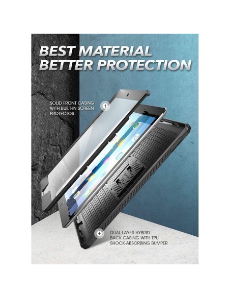 Supcase Unicorn Beetle Pro dėklas iPad 10.2& 39 & 39 2019 / 2020 / 2021 - juodas