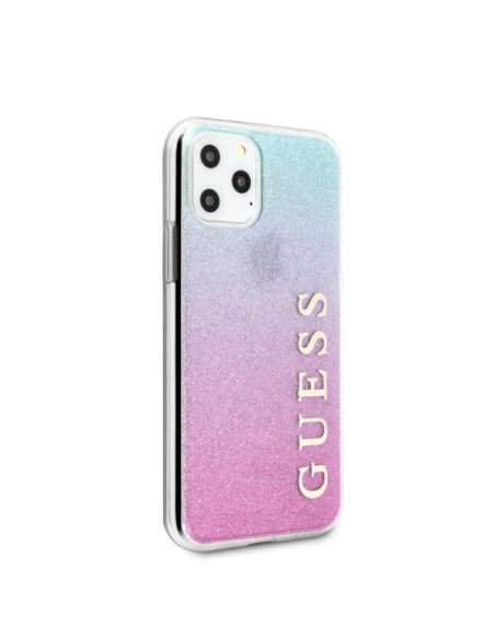 Guess Glitter Gradient dėklas, skirtas iPhone 11 Pro Max - rožinė ir mėlyna Guess Glitter Gradient dėklas, skirtas iPhone 11 Pro Max - rožinė ir mėlyna