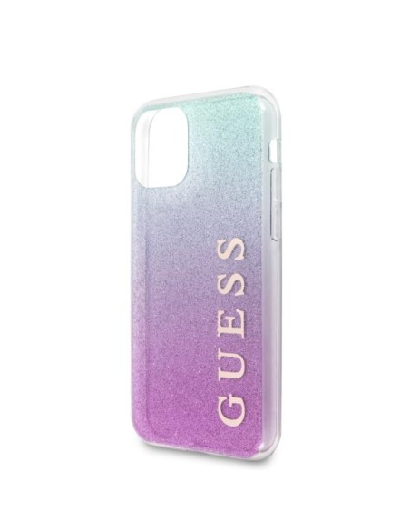 Guess Glitter Gradient dėklas, skirtas iPhone 11 Pro Max - rožinė ir mėlyna Guess Glitter Gradient dėklas, skirtas iPhone 11 Pro Max - rožinė ir mėlyna