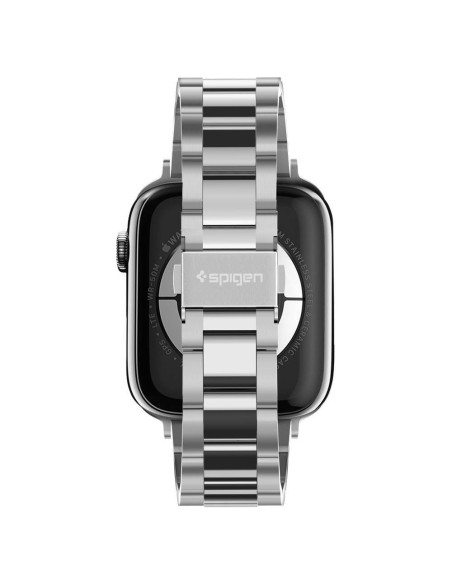 Spigen Modern Fit apyrankė, skirta Apple Watch 4/ 5/ 6/ 7/ 8/ SE (38/ 40/ 41 mm) – sidabrinė Spigen Modern Fit apyrankė, skirta Apple Watch 4/ 5/ 6/ 7/ 8/ SE (38/ 40/ 41 mm) – sidabrinė