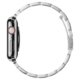 Spigen Modern Fit apyrankė, skirta Apple Watch 4/ 5/ 6/ 7/ 8/ SE (38/ 40/ 41 mm) – sidabrinė
