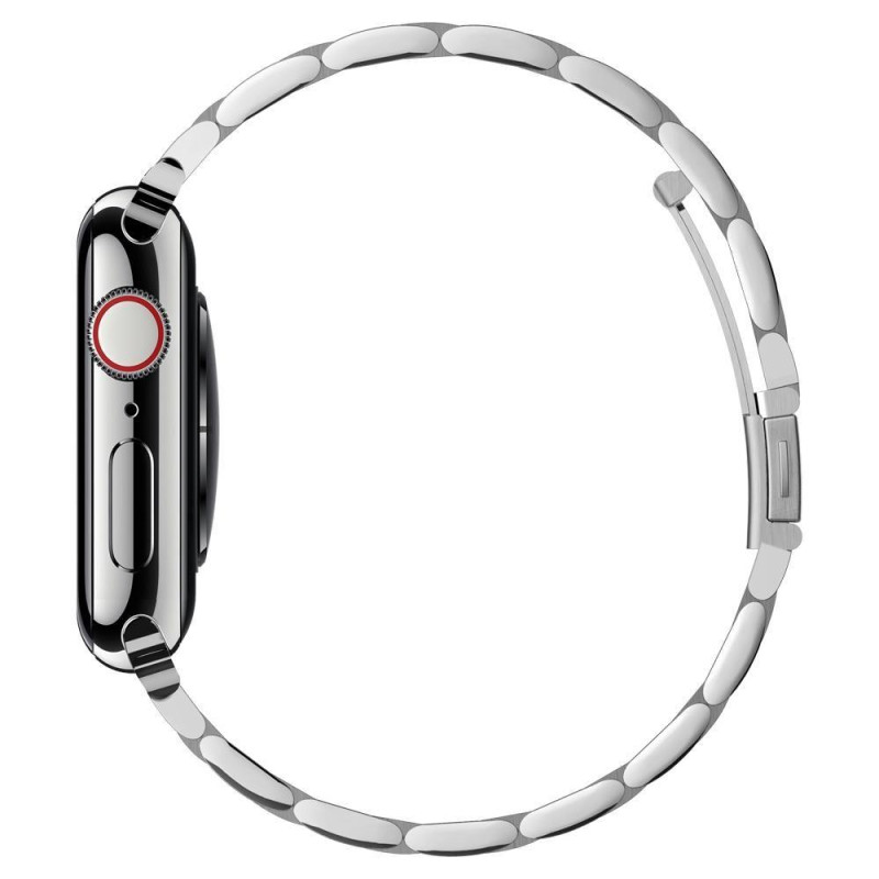 Spigen Modern Fit apyrankė, skirta Apple Watch 4/ 5/ 6/ 7/ 8/ SE (38/ 40/ 41 mm) – sidabrinė