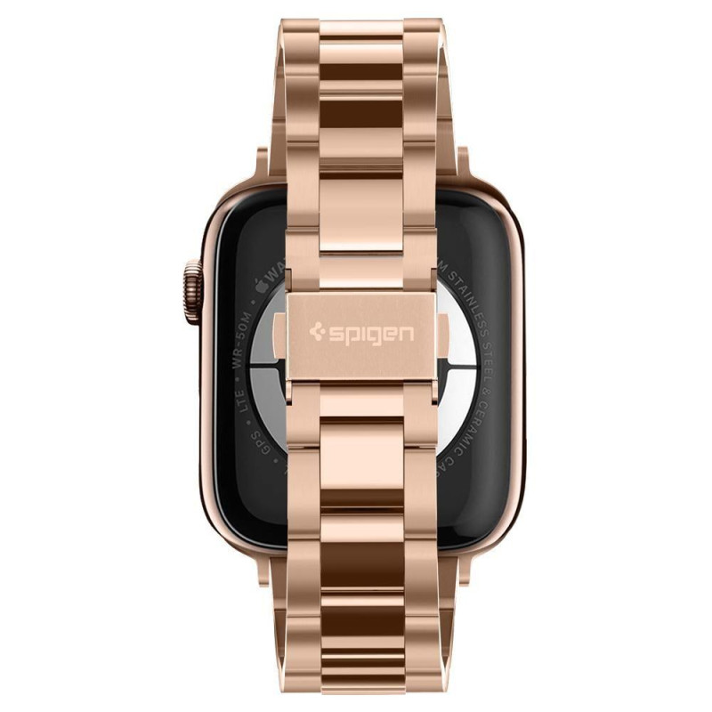Spigen Modern Fit apyrankė, skirta Apple Watch 4/ 5/ 6/ 7/ 8/ SE (38/ 40/ 41 mm) – rožinis auksas
