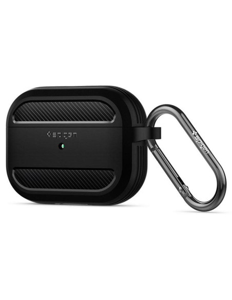Spigen Rugged Armor dėklas, skirtas Apple AirPods Pro 1 – matinė juoda Spigen Rugged Armor dėklas, skirtas Apple AirPods Pro 1 – matinė juoda