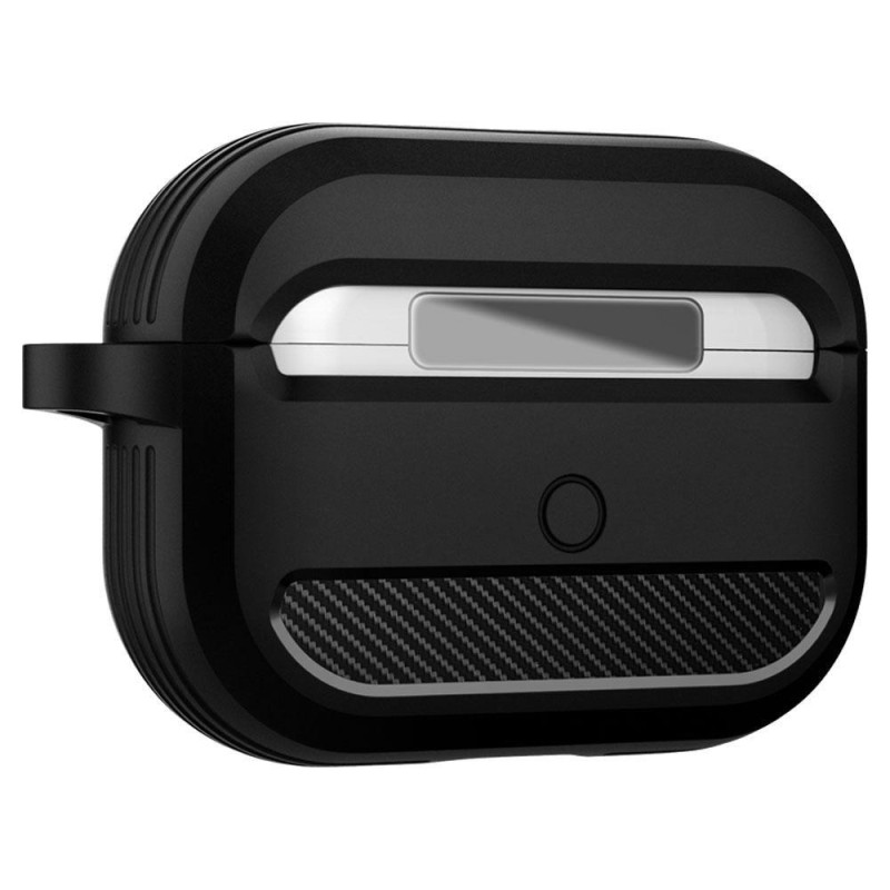 Spigen Rugged Armor dėklas, skirtas Apple AirPods Pro 1 – matinė juoda