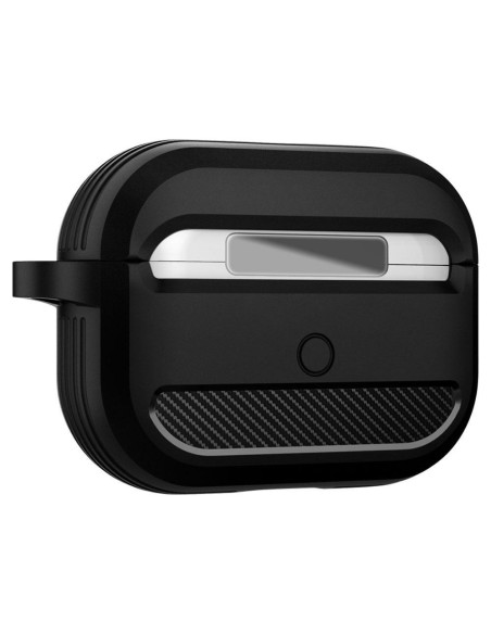Spigen Rugged Armor dėklas, skirtas Apple AirPods Pro 1 – matinė juoda Spigen Rugged Armor dėklas, skirtas Apple AirPods Pro 1 – matinė juoda