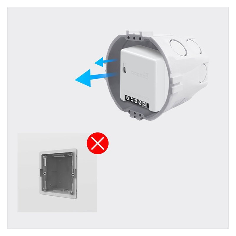 MINI R2 WiFi įleidžiamas relės jungiklis WiFi...