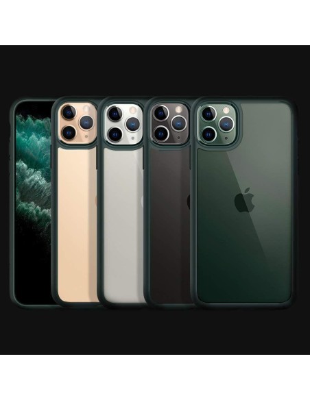 Spigen Ultra Hybrid dėklas iPhone 11 Pro - tamsiai žalias Spigen Ultra Hybrid dėklas iPhone 11 Pro - tamsiai žalias