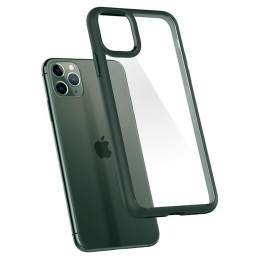 Spigen Ultra Hybrid dėklas iPhone 11 Pro - tamsiai žalias