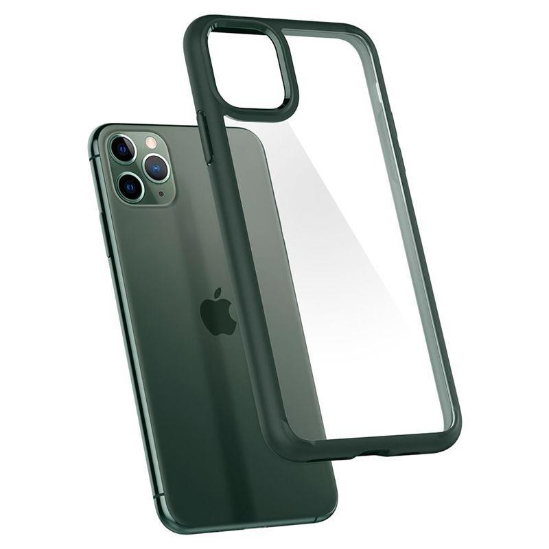 Spigen Ultra Hybrid dėklas iPhone 11 Pro - tamsiai žalias