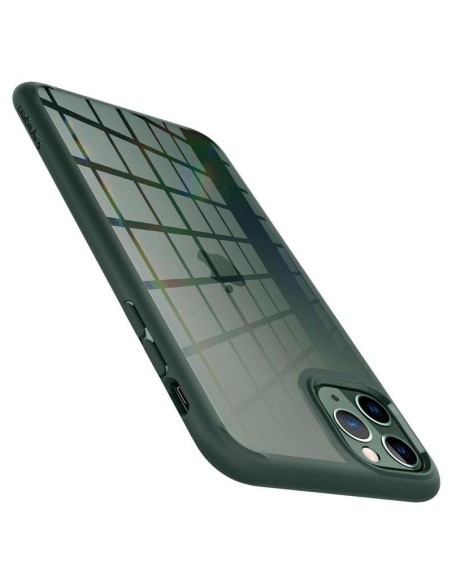 Spigen Ultra Hybrid dėklas iPhone 11 Pro - tamsiai žalias Spigen Ultra Hybrid dėklas iPhone 11 Pro - tamsiai žalias