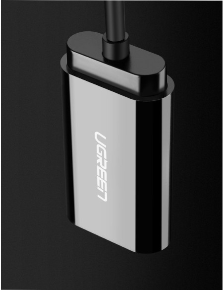 Ugreen išorinė muzikos garso plokštė USB adapteris - 3,5 mm mini lizdas 15 cm juodas (30724) Ugreen išorinė muzikos garso plokštė USB adapteris - 3,5 mm mini lizdas 15 cm juodas (30724)