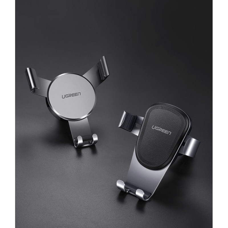 Ugreen gravitacijos automobilio ventiliacijos angos laikiklis pilkas (50564)