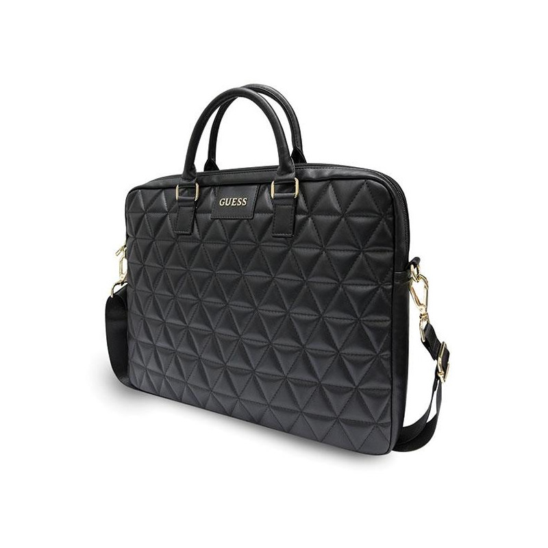 Guess dygsniuotas krepšys 16" nešiojamam kompiuteriui - juodas