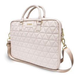 Guess dygsniuotas krepšys 16" nešiojamam kompiuteriui - rožinis