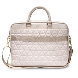 Guess dygsniuotas krepšys 16" nešiojamam kompiuteriui - rožinis
