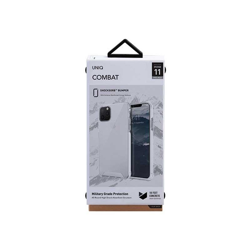 Uniq Combat dėklas, skirtas iPhone 11 Pro Max - baltas