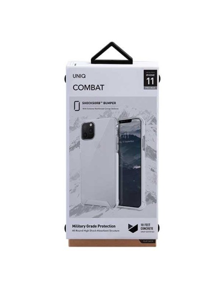 Uniq Combat dėklas, skirtas iPhone 11 Pro Max - baltas Uniq Combat dėklas, skirtas iPhone 11 Pro Max - baltas