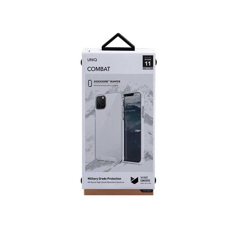 Uniq Combat dėklas iPhone 11 Pro - baltas