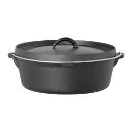 Katilinis ketaus medžioklės puodas ugnies grilio viryklės sk. 31cm 6L + STOVAS