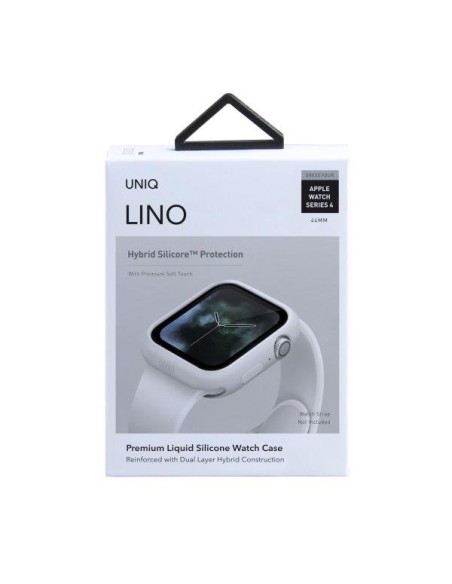 Uniq Lino dėklas Apple Watch 4 / 5 / 6 / SE 44mm - baltas Uniq Lino dėklas Apple Watch 4 / 5 / 6 / SE 44mm - baltas
