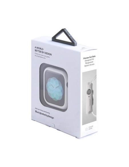 Uniq Lino dėklas Apple Watch 4 / 5 / 6 / SE 44mm - baltas Uniq Lino dėklas Apple Watch 4 / 5 / 6 / SE 44mm - baltas