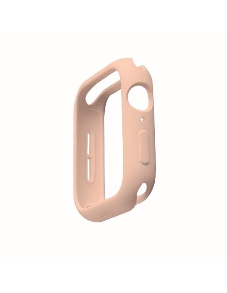 Uniq Lino dėklas Apple Watch 4 / 5 / 6 / SE 44mm - rožinis Uniq Lino dėklas Apple Watch 4 / 5 / 6 / SE 44mm - rožinis