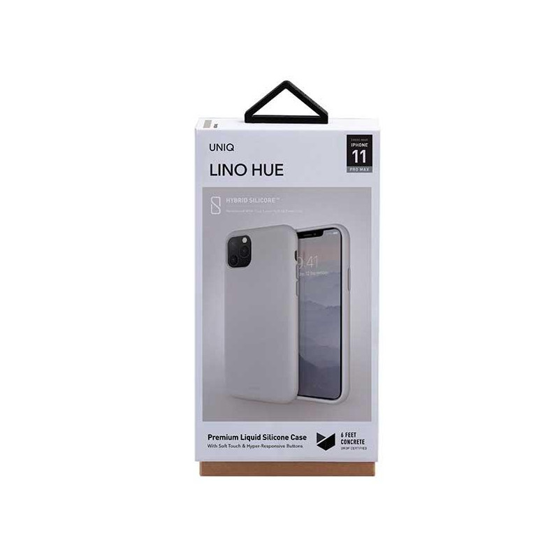 Uniq Lino Hue dėklas, skirtas iPhone 11 Pro Max - smėlio spalvos