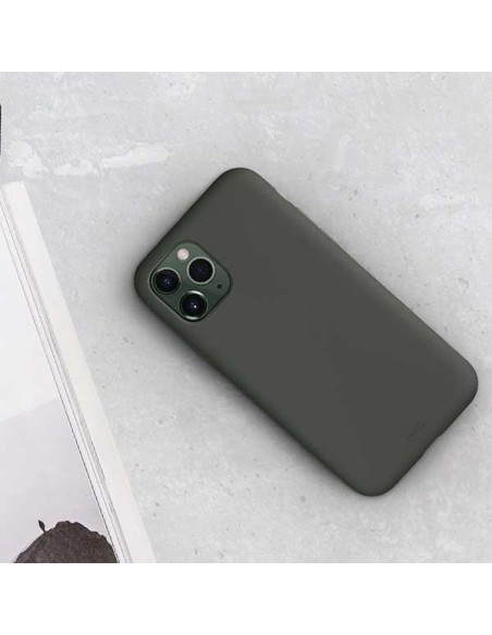 Uniq Lino Hue dėklas, skirtas iPhone 11 Pro Max - pilkas Uniq Lino Hue dėklas, skirtas iPhone 11 Pro Max - pilkas