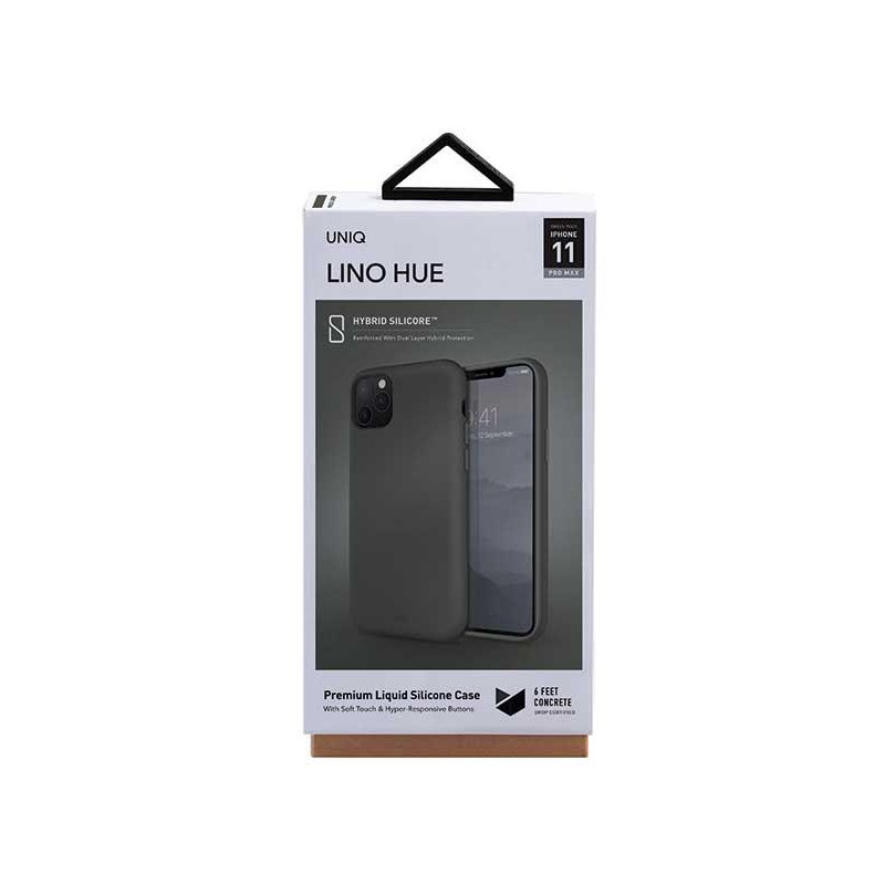 Uniq Lino Hue dėklas, skirtas iPhone 11 Pro Max - pilkas