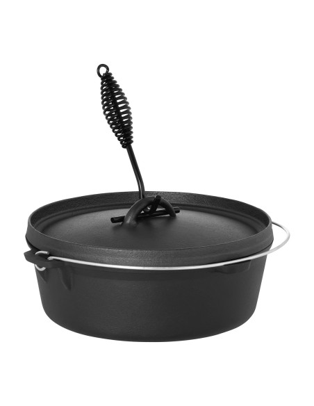 Katilinis ketaus medžioklės puodas ugnies grilio viryklės sk. 31cm 6L + STOVAS Katilinis ketaus medžioklės puodas ugnies grilio viryklės sk. 31cm 6L + STOVAS