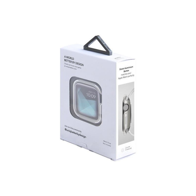 UNIQ Valencia dėklas Apple Watch 4 / 5 / 6 / SE 40mm - sidabrinis